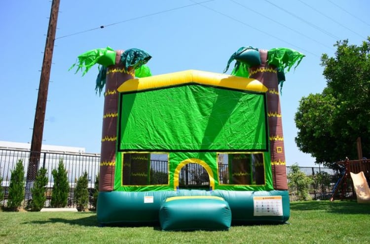 Bright and clean tropical inflatable ready for a party - top choice for Bounce House Rentals in Fredricksburgh, VA