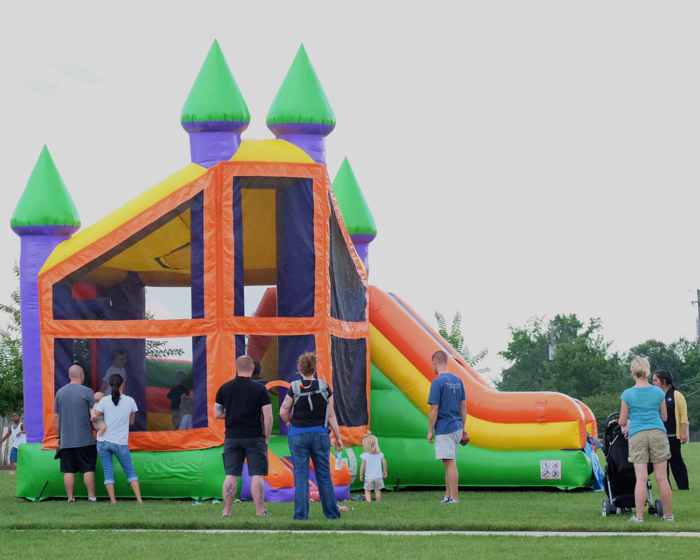 Bright and clean tropical inflatable ready for a party - top choice for Bounce House Rentals in Stafford, VA