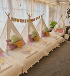 Teepee Sleepover Party